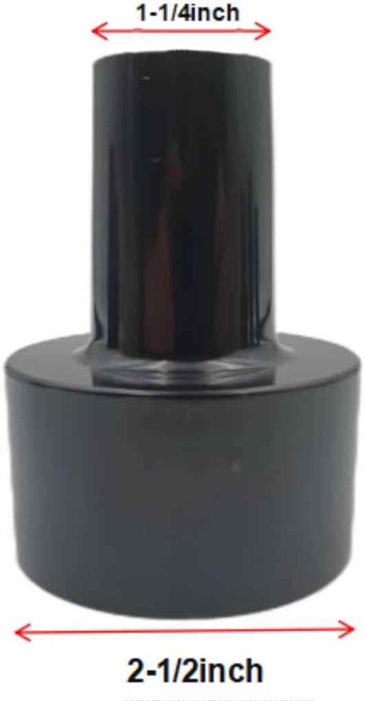 Plastic Hose Connector Reducer Attachments Fits Vacuum Cleaner, 1-3/8" to 1-1/4", 2-1/2" to 1-1/4", 1-1/4" to 1-3/8" to 1-1/2"(6 Pieces)