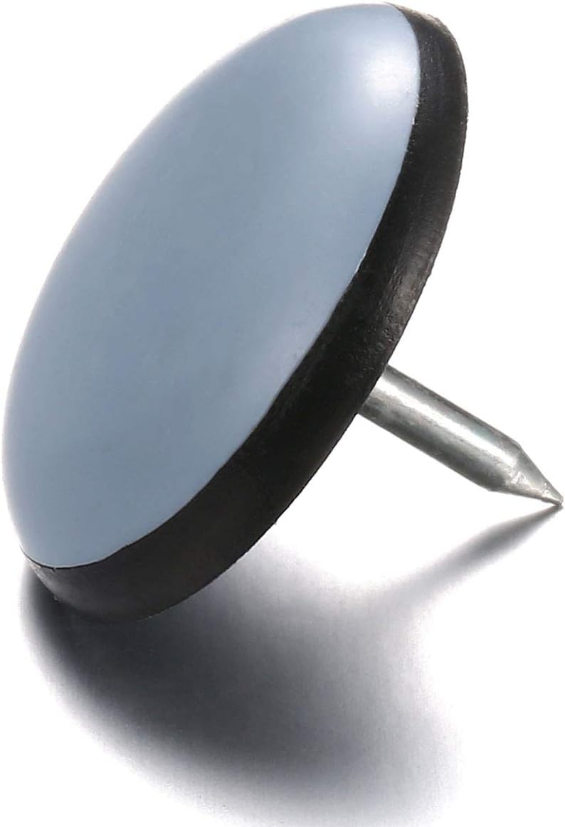 3/4“ Nail on Furniture Sliders (24 Pack) - Furnigear Heavy Duty PTFE (Teflon) Chair Leg Slider Glide Wooden Furniture Movers Move Your Furniture Easily & Safety - Best Floor Protector