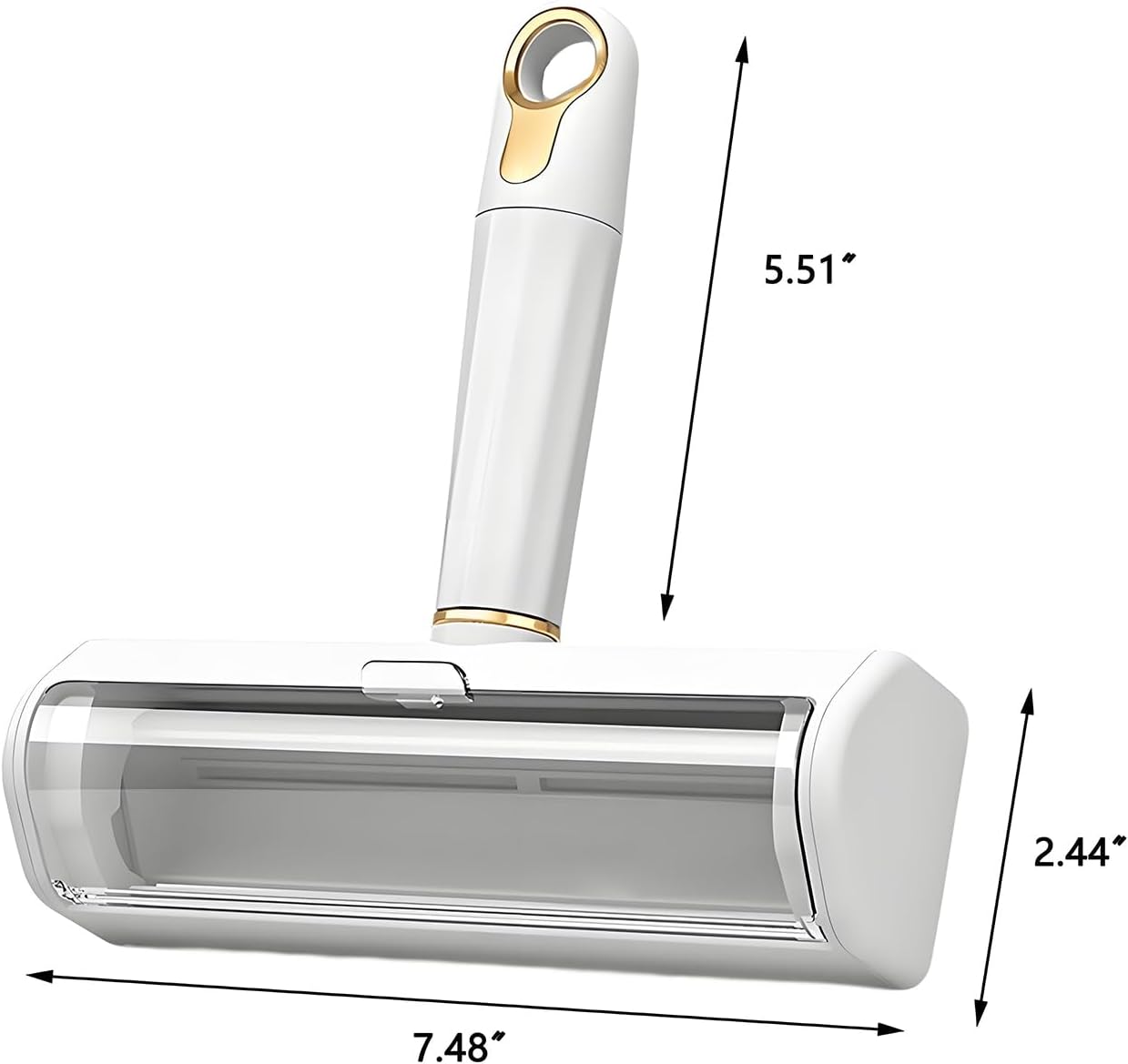 Pet Hair Remover Lint Roller - Washable Reusable, Static Adsorption for Cat Dog Hair Removal On Furniture, Sofas, Bedding, Carpets,Pet Hair Removal Tool,Dog Hair Remover,Lint Remover(White)