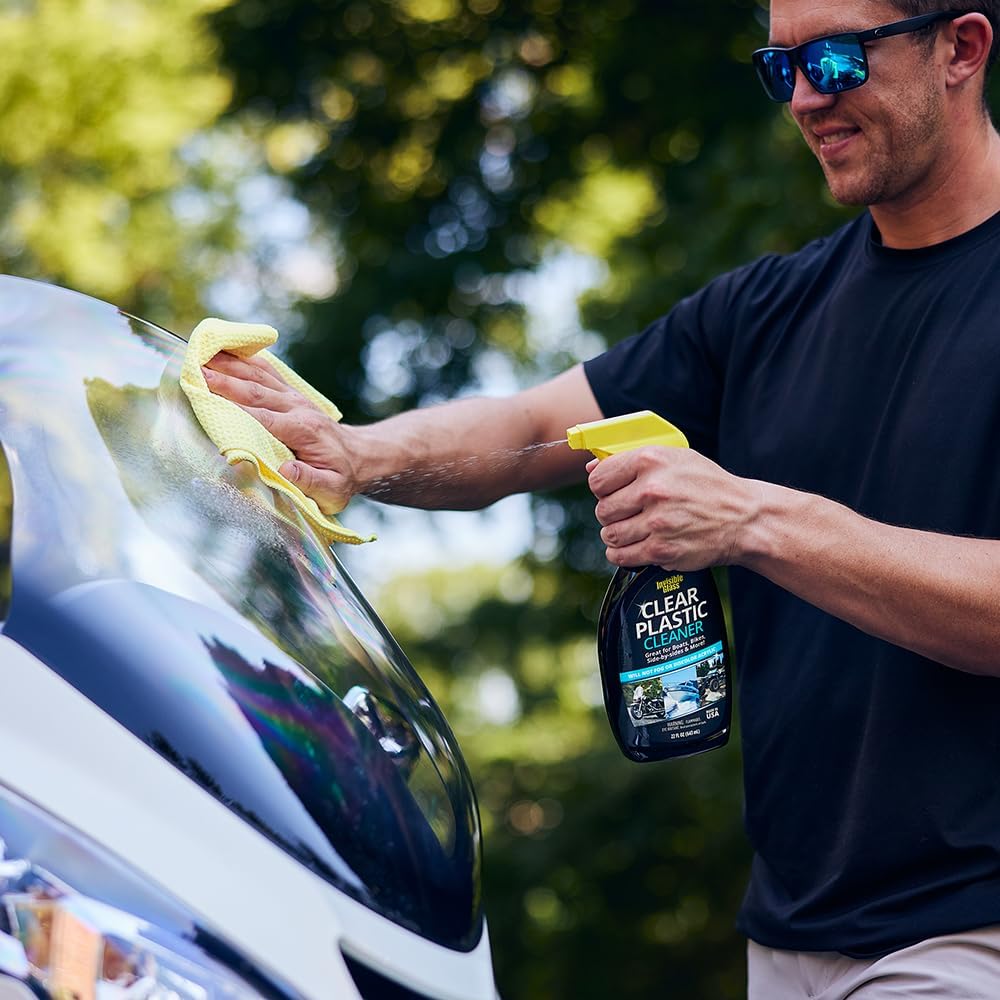 Invisible Glass 92084-6PK Clear Plastic Cleaner for Cars, Motorcycles, RVs, Boats, Helmet Visors, Golf Carts, Acrylic and Vinyl Windows, Streak-Free, Haze-Free, Removes Static, 22 Fl Oz, Pack of 6