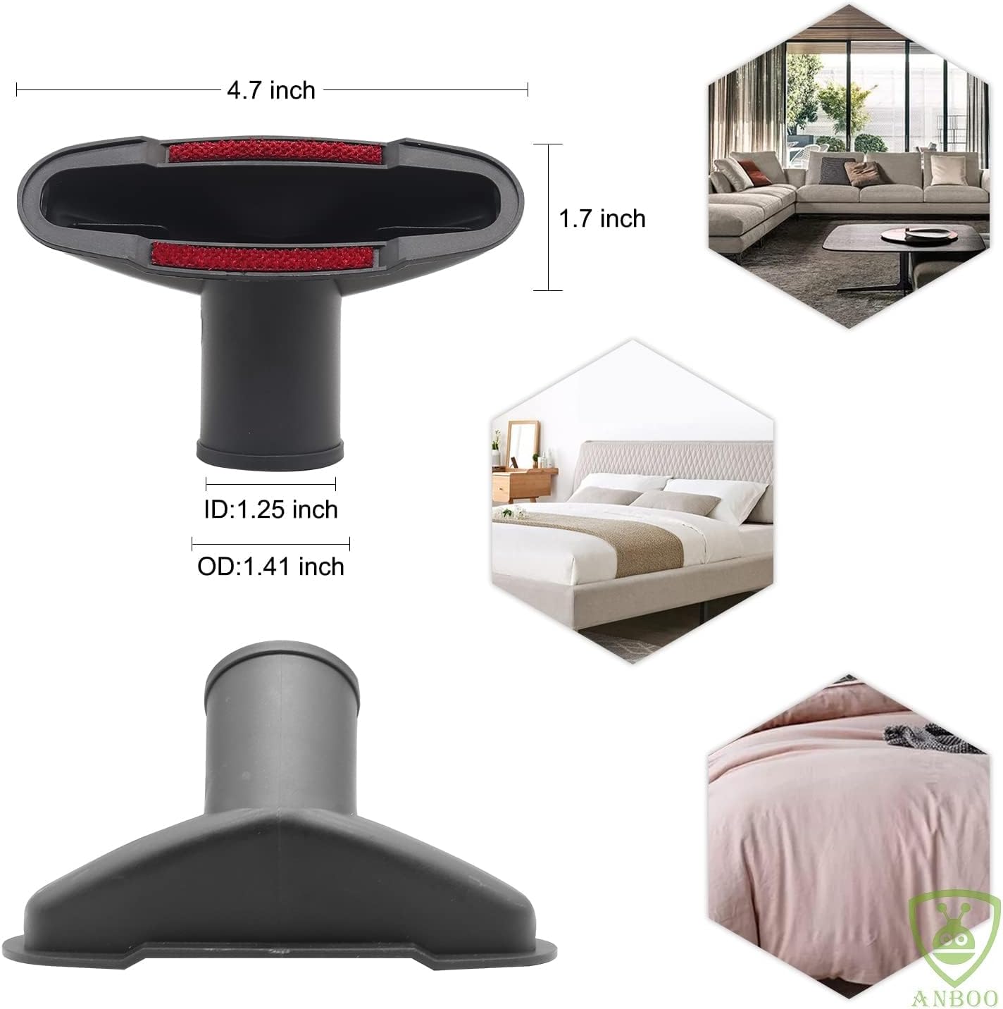 Vacuum Attachments Compatible with Shop Vac Accessories 1 1/4" Vacuum Cleaners Accessories Vacuum Extension Wand (8 Packs)