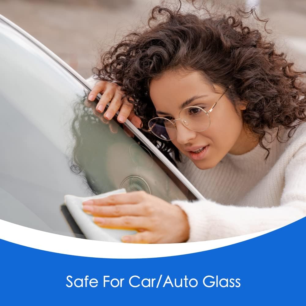 Microfiber Magic 4 Pack Glass & Mirror Cleaning Cloths - Streak Free, Lint Free, Perfect for Cars & Windows