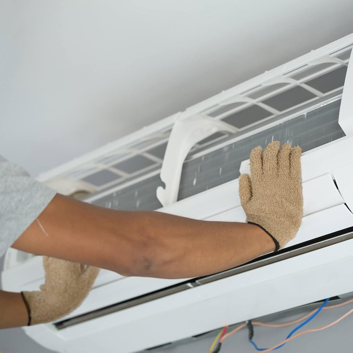 Bencailor 6 Pairs Microfiber Dusting Gloves, Dusting Cleaning Gloves Microfiber Gloves for Plants House Blinds Car Dust Mitt (Vibrant Color,Medium)