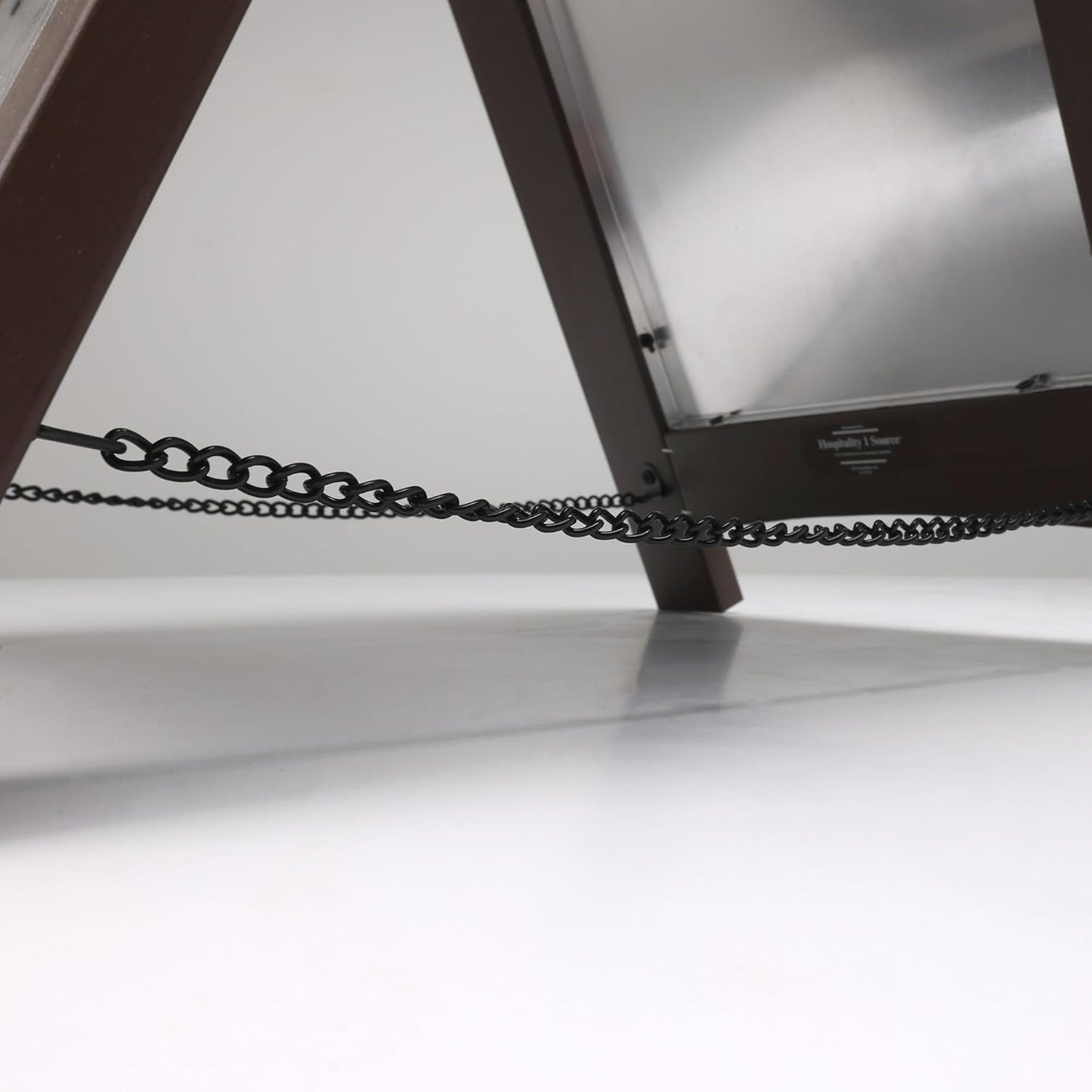 Premium Outdoor Composite Caution Wet Floor Sign – Bilingual w/Non-Skid Plastic Feet, Black Plate – For Hotels, Schools, Offices, Areas, Restrooms, Pool Decks - Brown 2 Pack