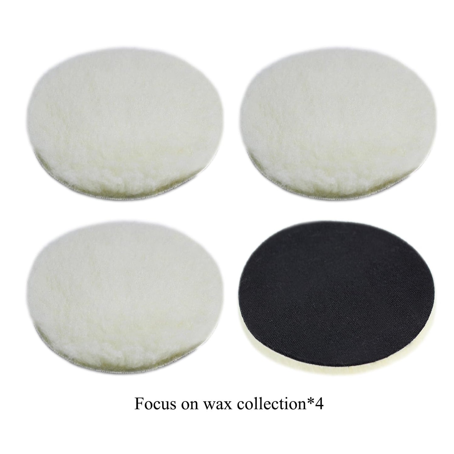 Car Foam Polishing Buffing Kit, Polishing Buffing Pads, Wool Pads, Polishing & Buffing Wheels, for Headlights & Body Foam Wax & Buffer Kits (6)