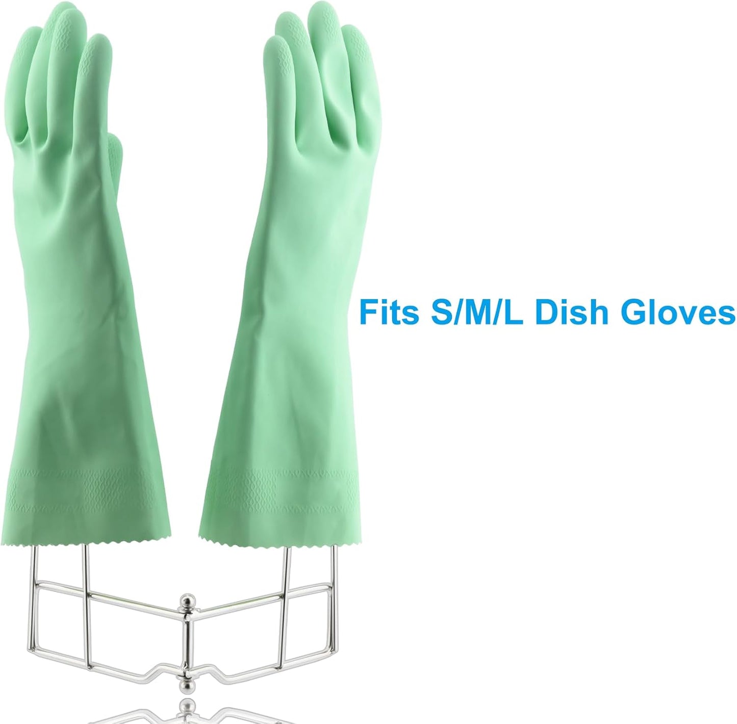 Kitchen Gloves Drying Rack, SUS 304 Stainless Steel Dish Gloves Holder