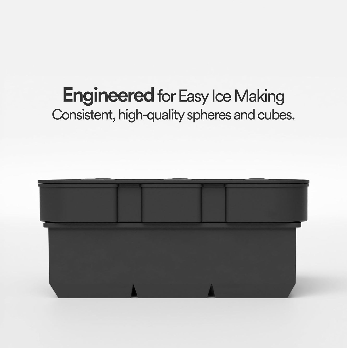 glacio Silicone Ice Cube Trays ā Large Silicone Molds for 2-Inch Ice Cubes and Spheres Whiskey Ice Cube Trays with Lids for Cocktails & Bourbon ā Set of 2