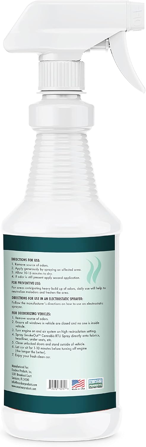 SmokeOut - Commercial Strength Odor Eliminator - Neutralizer, Deodorizer, Odor Remover (32 ounce)