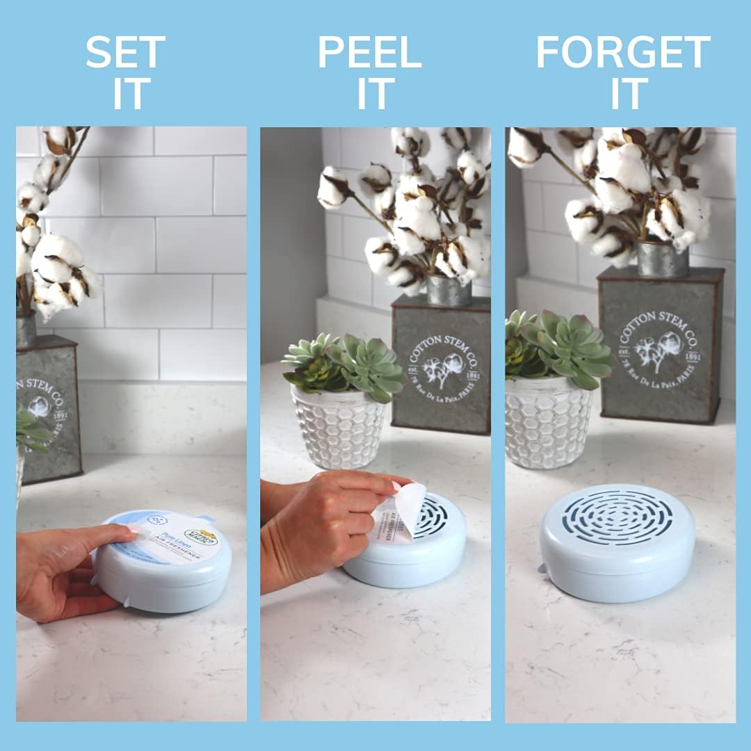 Citrus Magic Odor Absorbing Solid Air Freshener, Pure Linen, 8-Ounce, Pack of 6, 6 Count