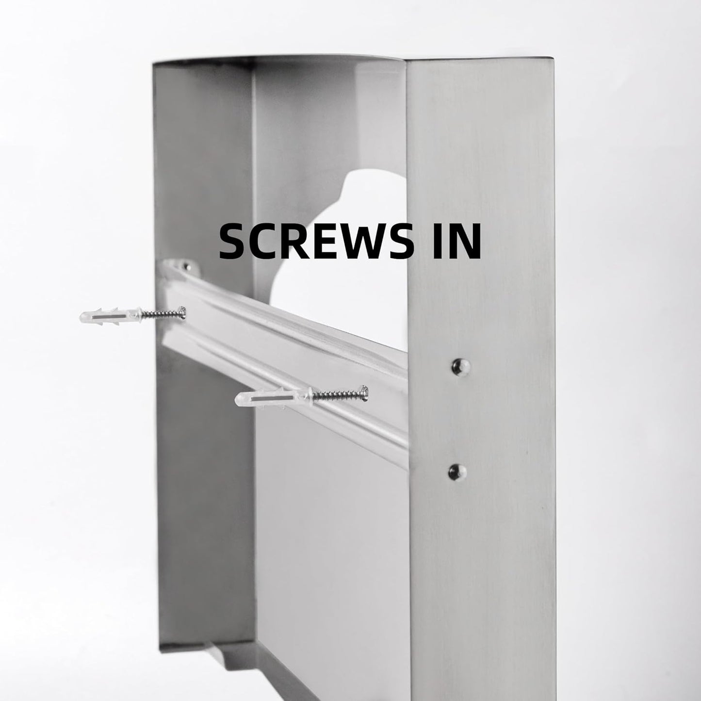 Toilet Seat Cover Dispenser,Commercial Stainless Steel Brushed Toilet Seat Cover Holder for Disposable Toilet Seat Covers Wall Mount for Bathroom Restroom