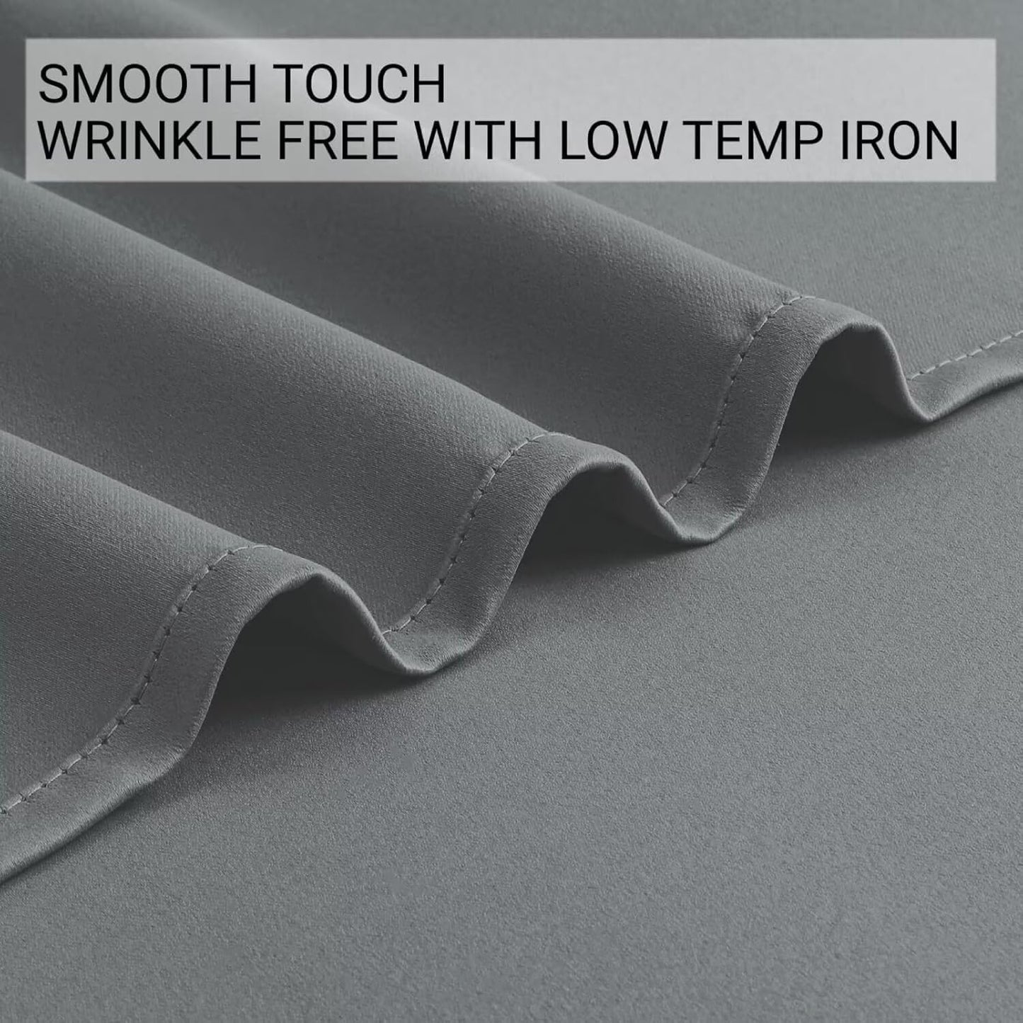 Joydeco Custom Size Door Curtain, Closet Door Curtain - Light Grey