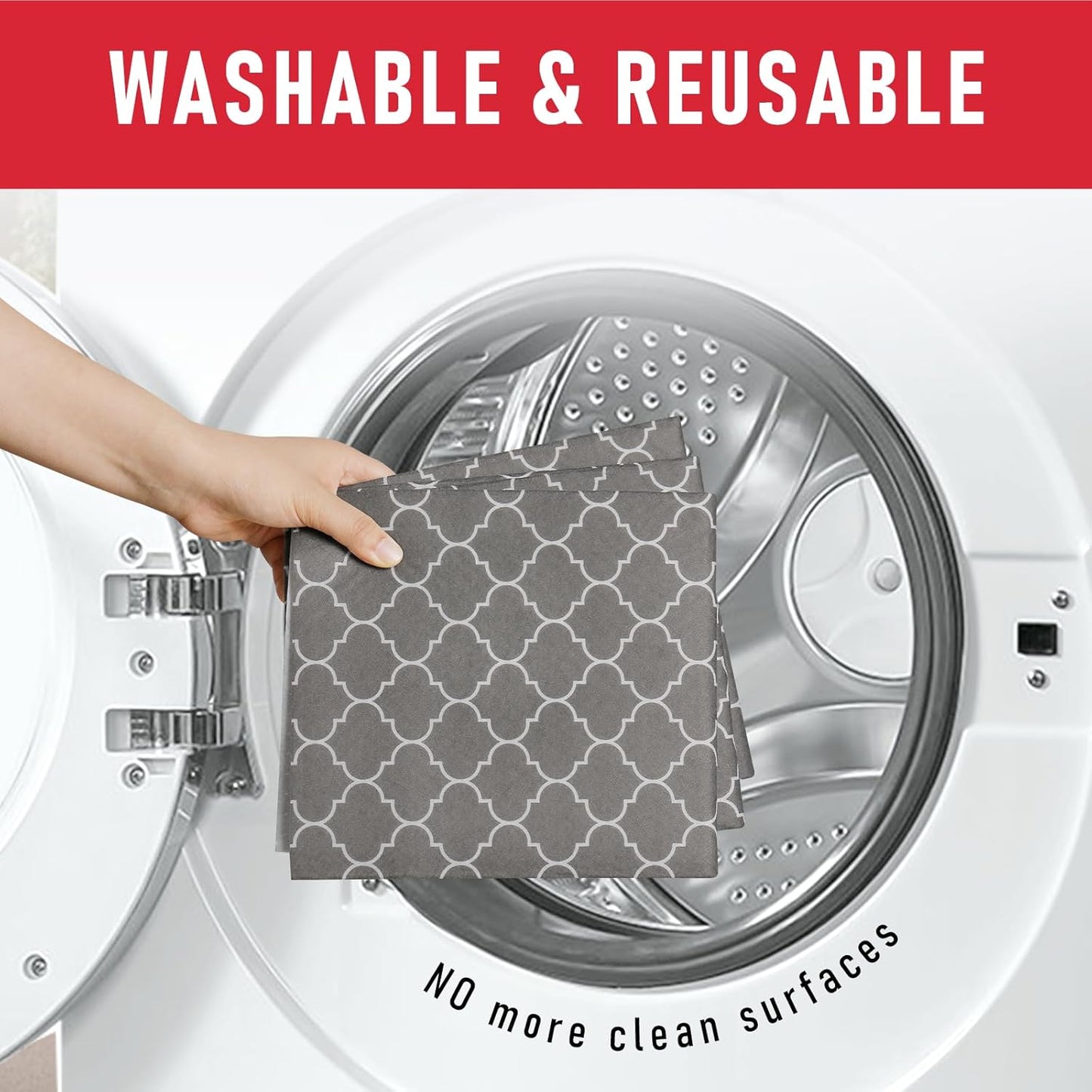 Cooyes 6 Pack Refrigerator Shelf Liners for French Door Fridge, 17.7" × 36" Extra Large, Non-Slip Fridge Mats Machine Washable, Refrigerator Drawer Liner for Glass Shelves Kitchen Cabinet