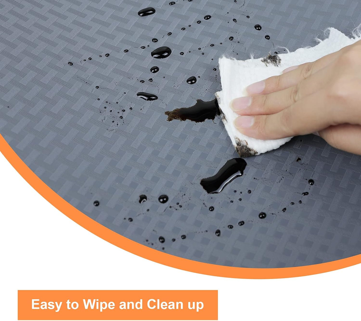 Shelf Liners for Kitchen Cabinets Refrigerator Liners Waterproof & Oil-Proof Kitchen Cupboard Liner Non-Slip Drawer Mats EVA Material Non Adhesive Fridge Mats for Shelves 23.6 x 157.4 Inches