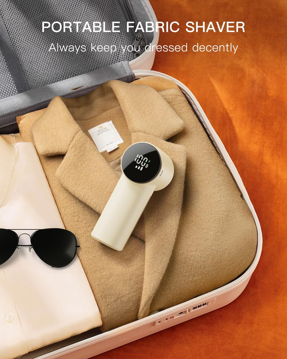 Electric Lint Remover and Fabric Shaver, Rechargeable Clothes Shaver for Sweater Furniture Couch, 3-Speed Pill Remover Defuzzer to Remove Fuzz Pilling from Blanket Jacket