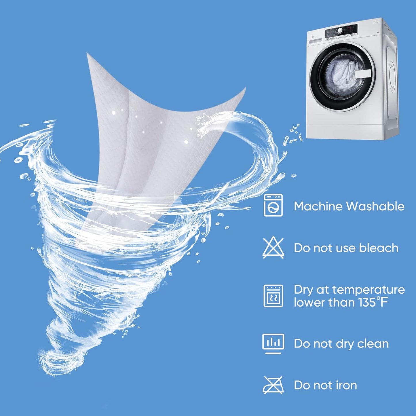 Hanherry 100% Waterproof Mattress Protector King Size, Mattress Cover 3D Air Fabric Cooling Mattress Pad Cover Smooth Soft Breathable Noiseless, 8''-21'' Deep Pocket