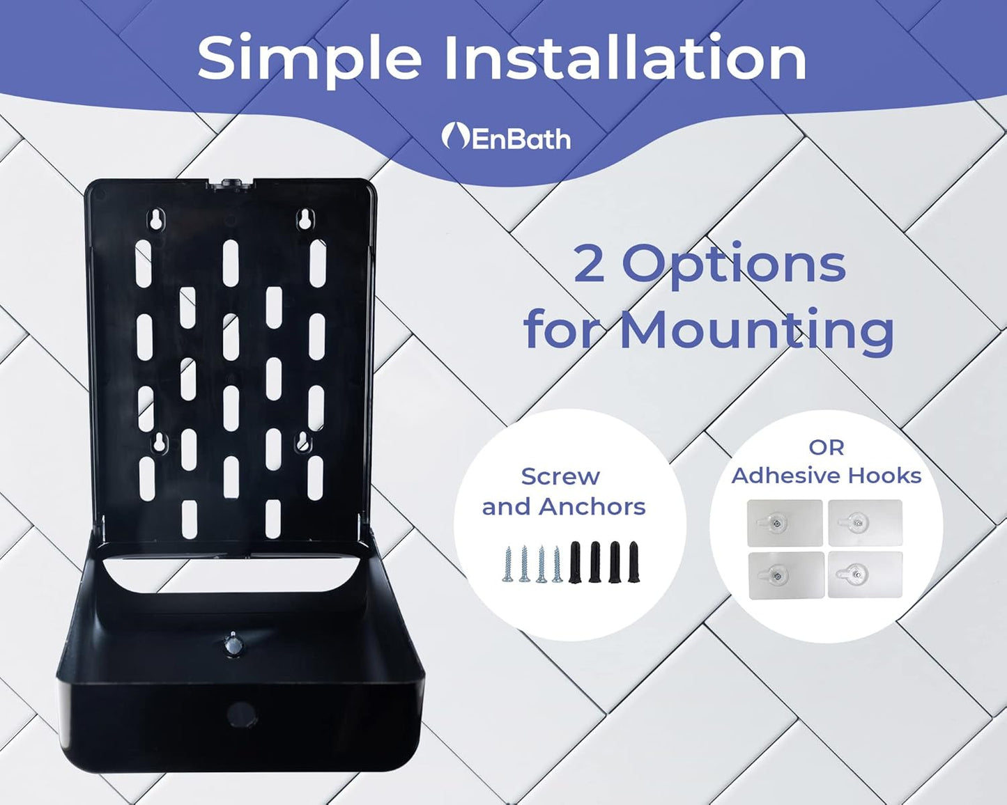 Commercial Paper Towel Dispenser Wall Mount, Holds 500 Multifold, Trifold, Z Fold, C Fold Hand Towels for Bathroom/Restroom, Office, Shop, or Home (Black)