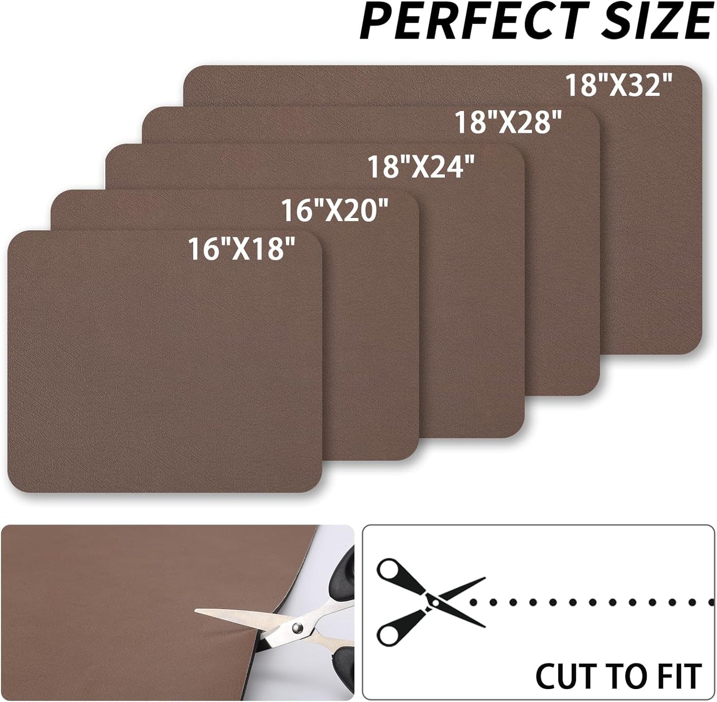 Dish Drying Mat for Kitchen Counter, Heat Resistant Drainer Mats with Non-slip Rubber Backed, Hide Stain Kitchen Super Absorbent Draining Mat, Easy to Clean Dish Rack Pad, Brown 18"x32"