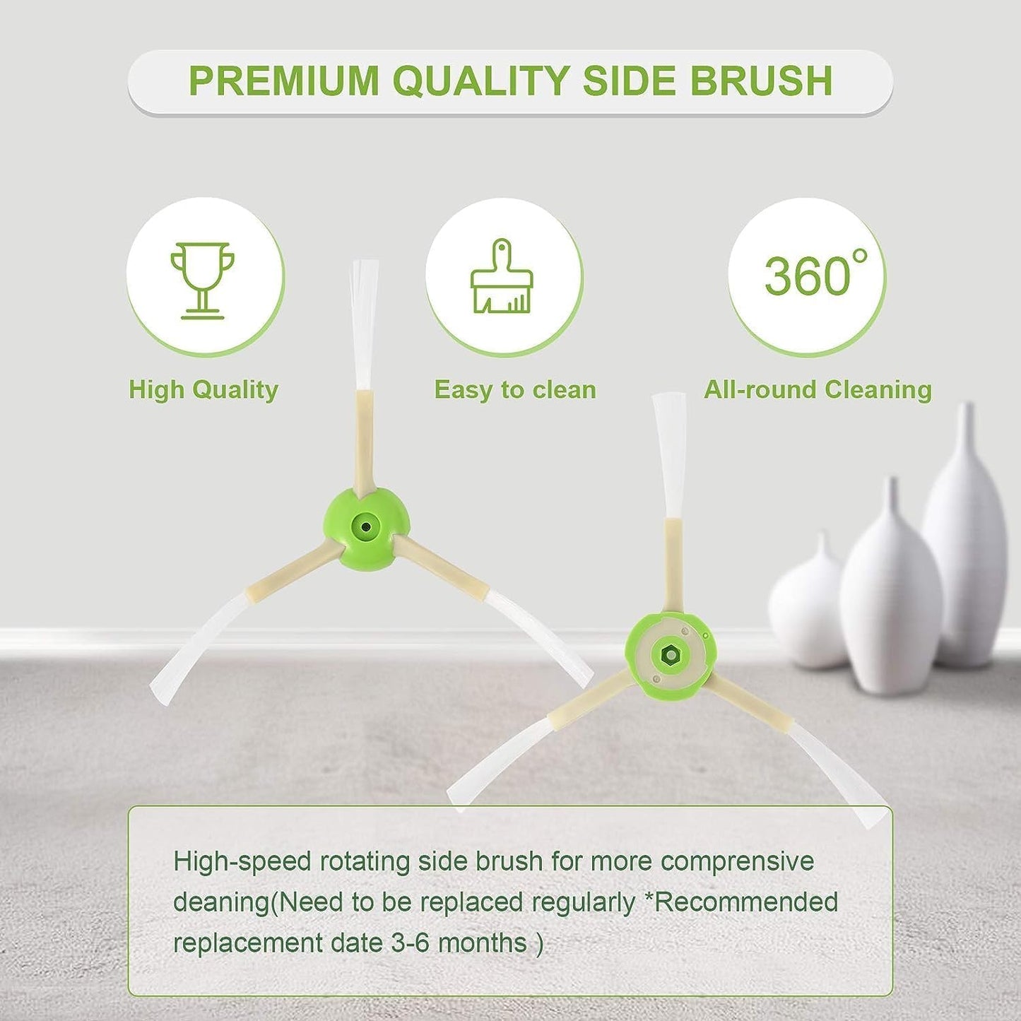 19 Pack Replacement Parts Compatible for Roomba j7 j7+/Plus E5 E6 E7 i7 i7+ i3 i3+ i4 i4+ i6 i6+ i8 Vacuum Cleaner, Replenishment Kit 2 Set Roller Brushes,8 Filters,8 Side Brushes