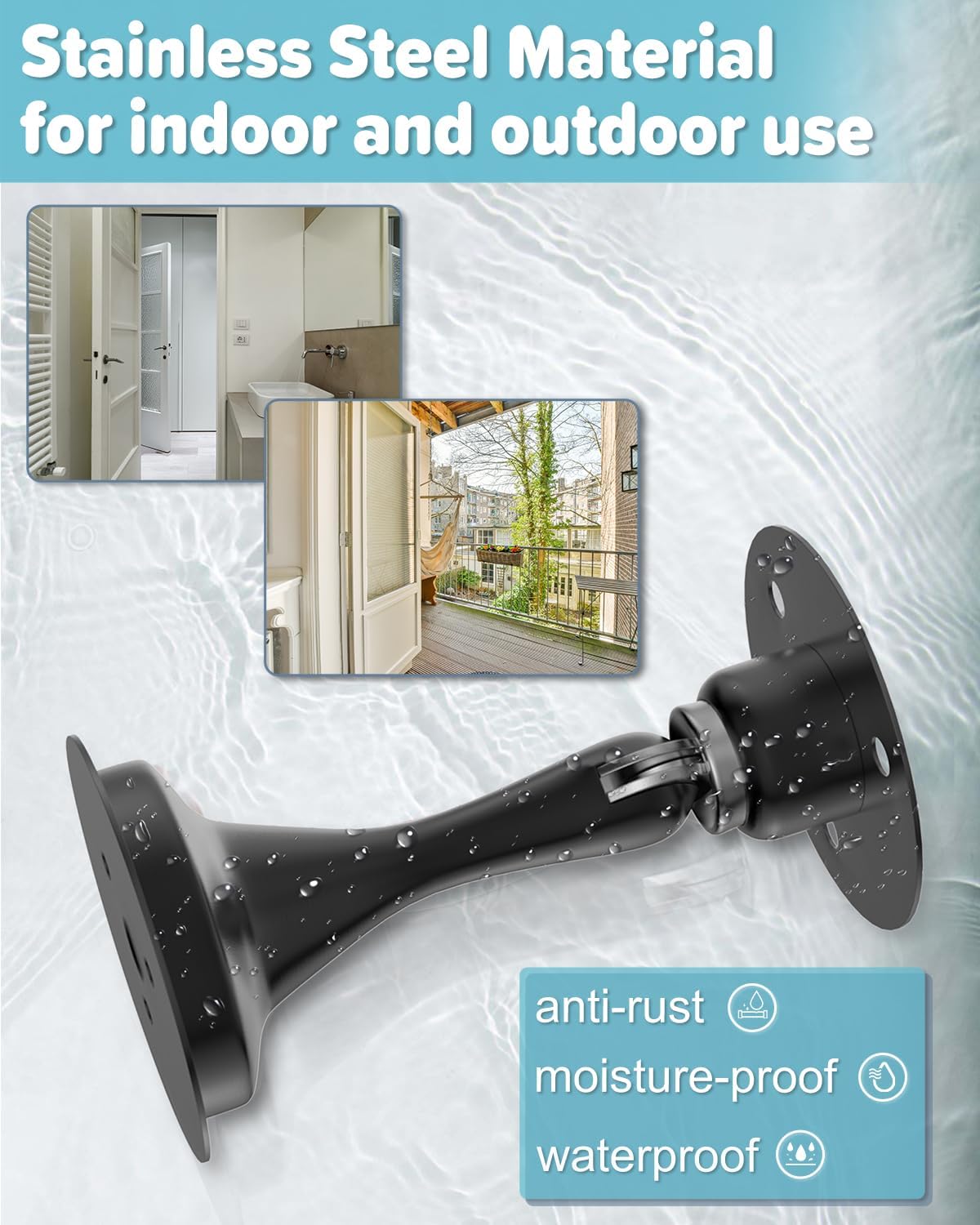 Door Stoppers Magnetic Door Catch - 4 Pack Stainless Steel Heavy Duty Door Stops for Bottom of Door, Wall & Floor Mounting No-Drill Strong Adhesive & Screws, Strong Door Holder to Keep Door Open