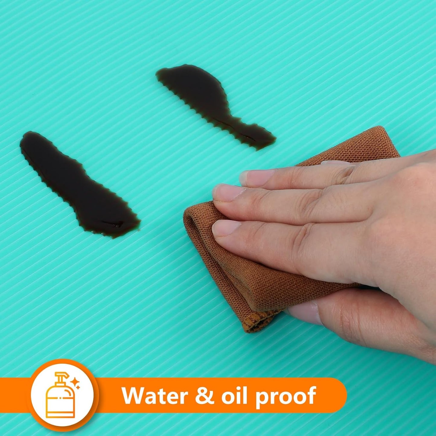 Shelf Liners for Kitchen Cabinets Drawer Liner Non Adhesive Cupboard Mat EVA Material Waterproof Refrigerator Mats Washable Fridge Liner for Cupboard and Desks Liner Blue 17.3 x 236.2 Inches