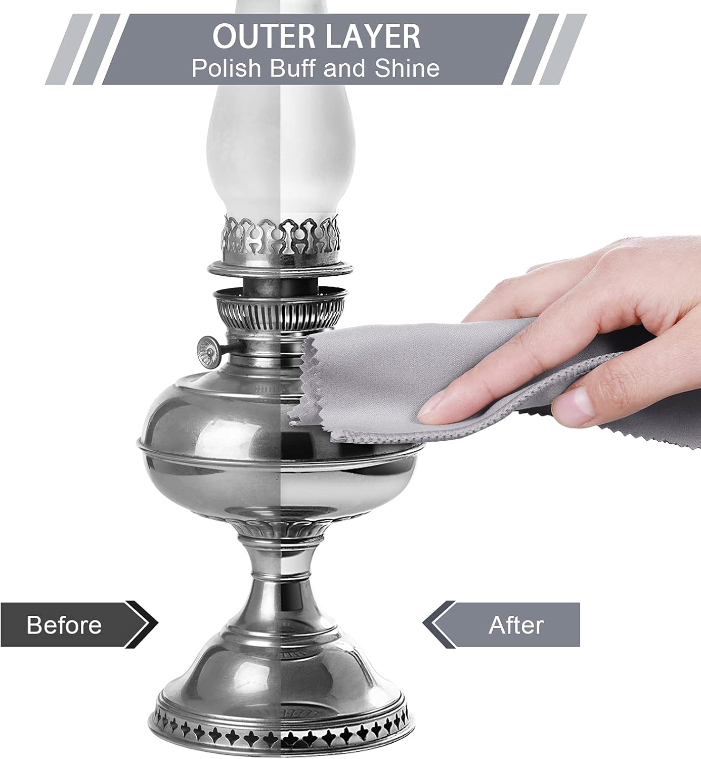 Breling 6 Pcs Silver Jewelry Polishing Cloths 6 x 8 inches Jewelry Cleaning Cloth Sterling Polish Cloths for Jewelry