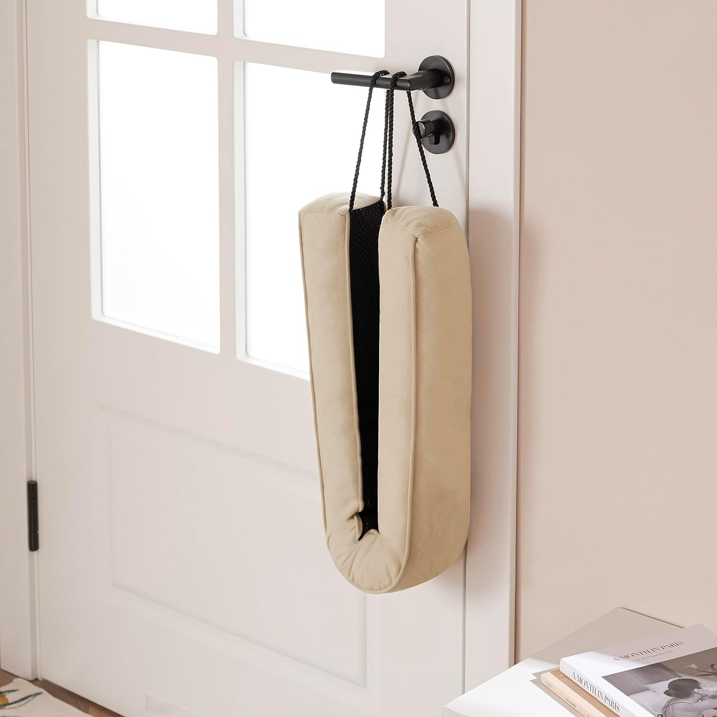 Sunolga 2-Pack 36" Door Draft Stopper Blocks Hot and Cold Air with Removable Washable Cover for Gaps Up to 3", All-Season Seal for Noise, Wind, Door Sweep for Bottom of Door, Home Essentials, Beige