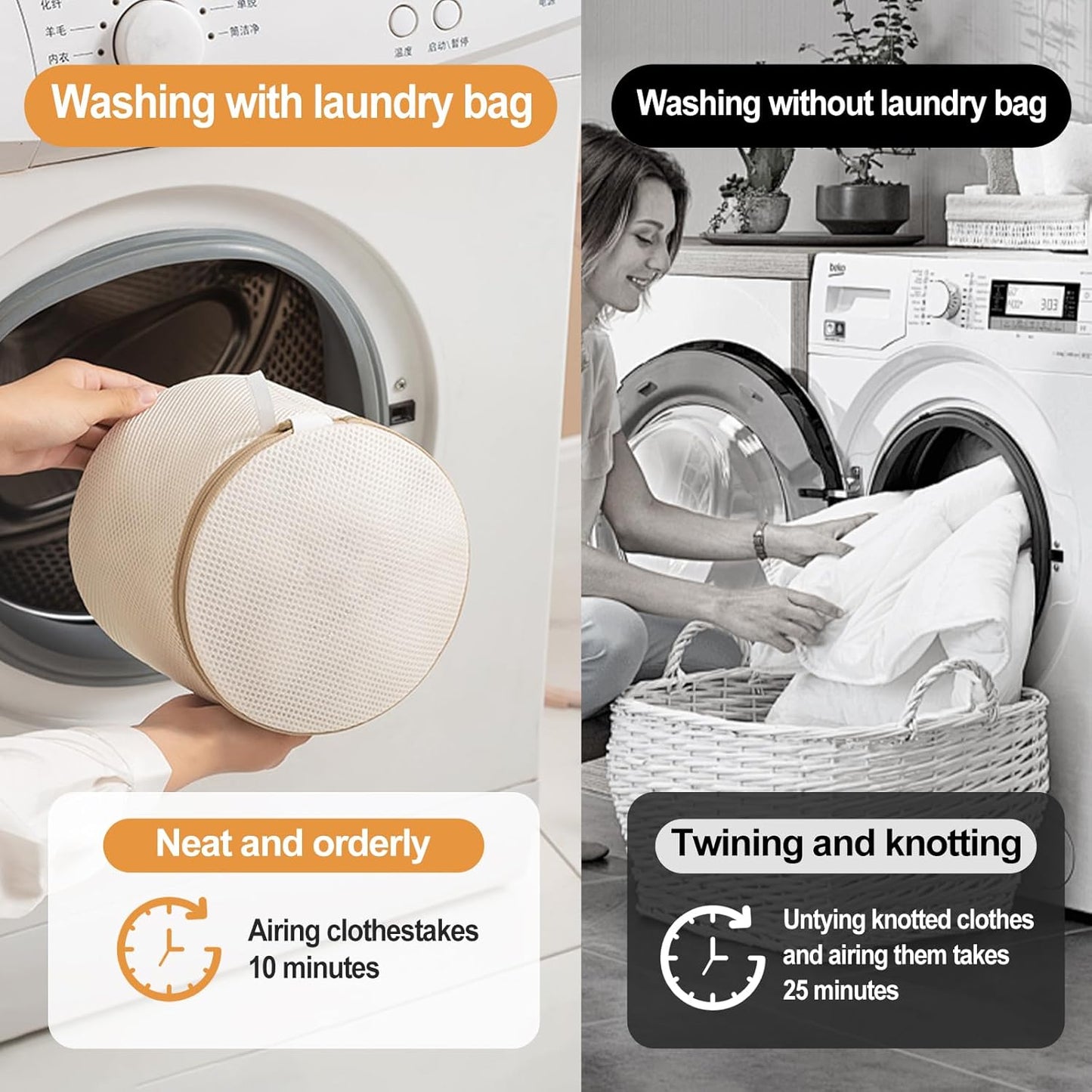 6PCS Laundry Bag For Washing Machines, Specialized For Washing Underwear And Bras, Anti Deformation Washing Bag, Laundry Filter Mesh Bag