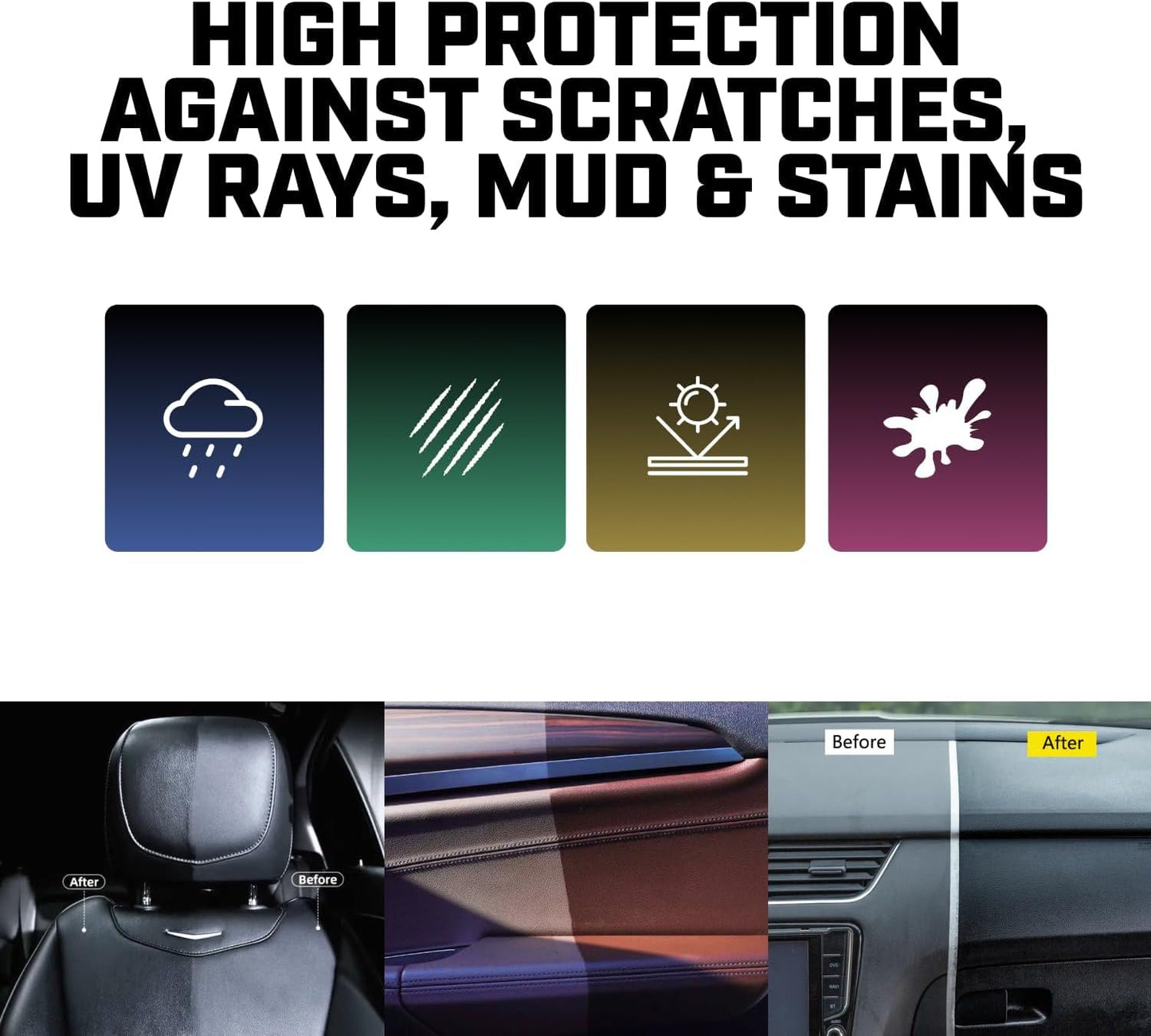 garage bulls Plastic Restorer for Cars - Hydrophobic Ceramic Coating - Ultimate Exterior & Interior Protection with Original Matte Finish