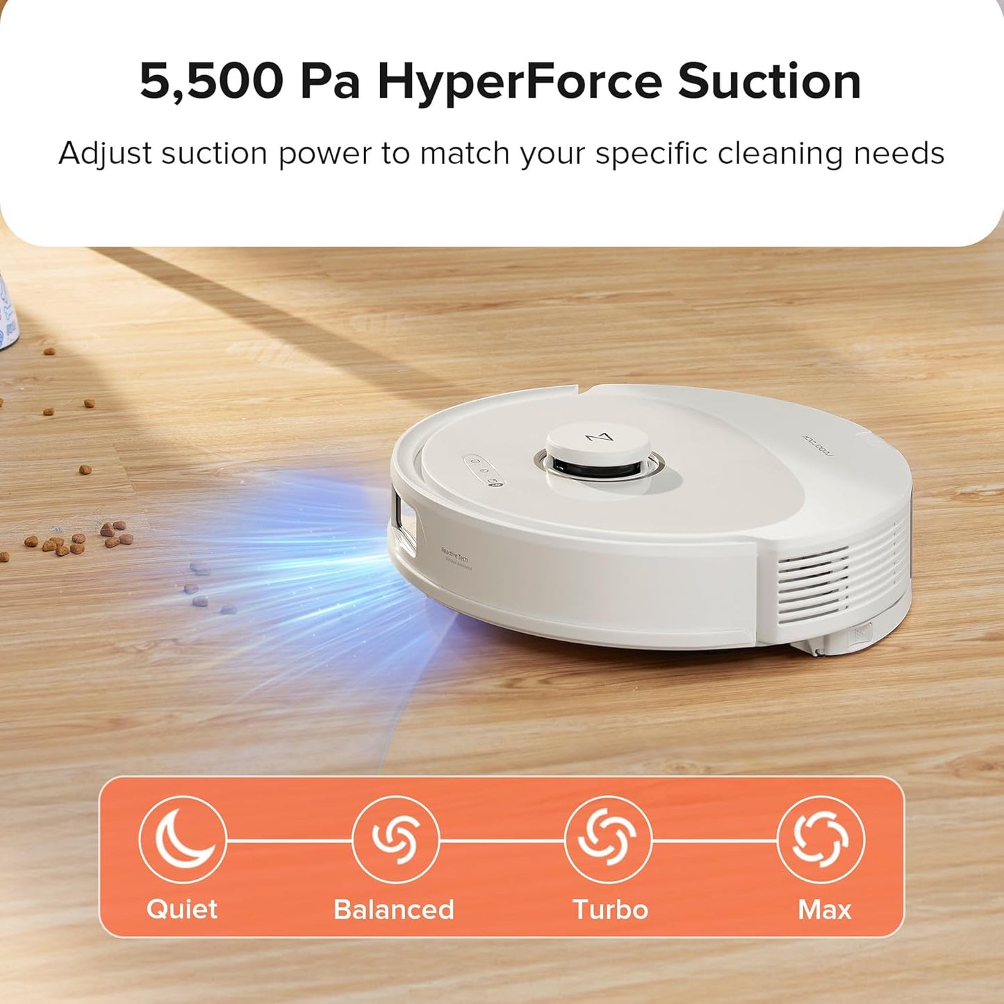 roborock Q8 Max Robot Vacuum and Mop Cleaner, DuoRoller Brush, 5500Pa Strong Suction, Lidar Navigation, Obstacle Avoidance, Multi-Level Mapping, Perfect for Pet Hair
