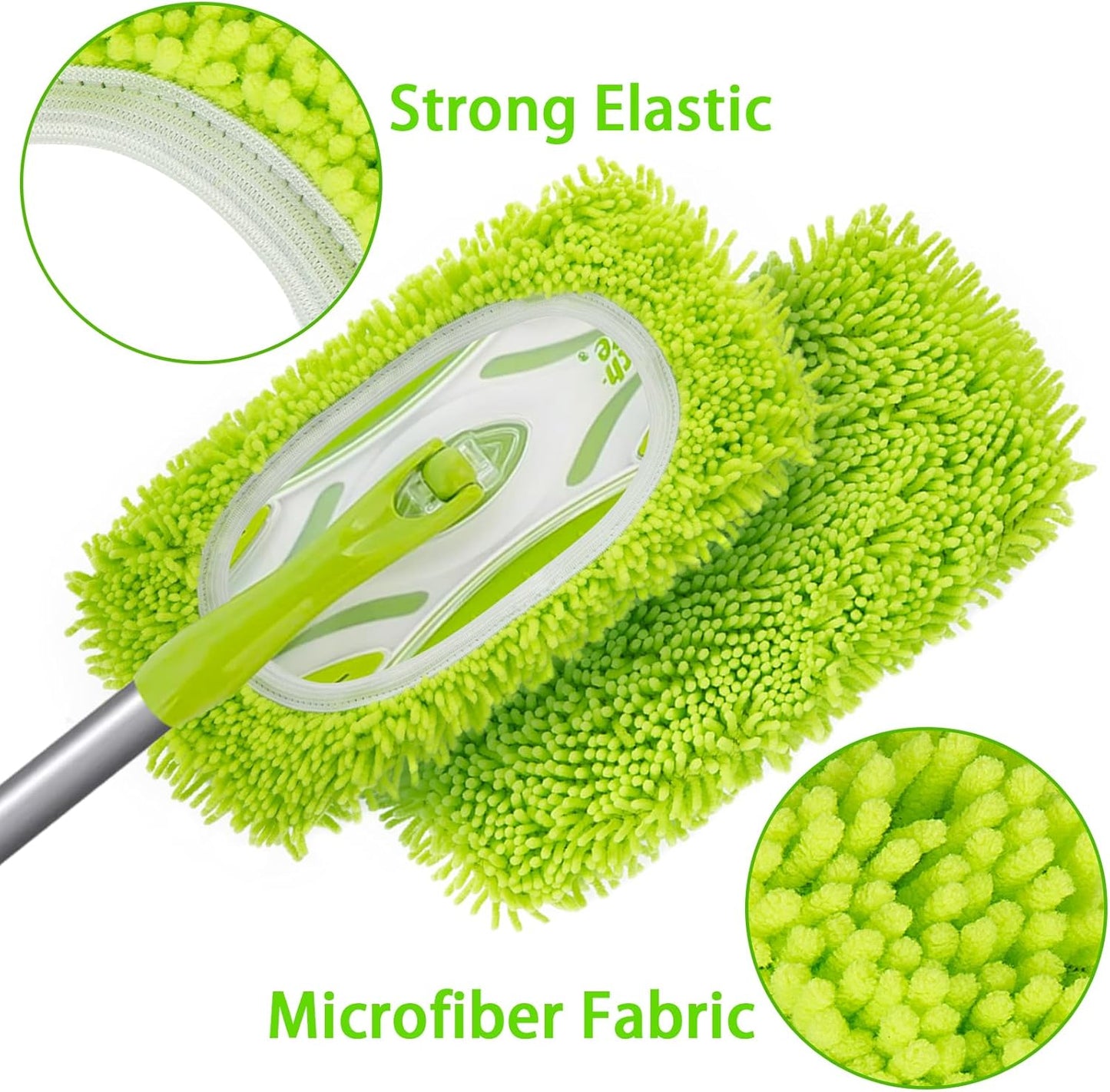 Reusable Dry Sweeping Cloths Microfiber Wet Mop Pads Compatible with Swiffer Sweeper Mop Replacement Sweeping Mopping pad Refills for Hardwood Surface Floor Cleaning (6PCS)