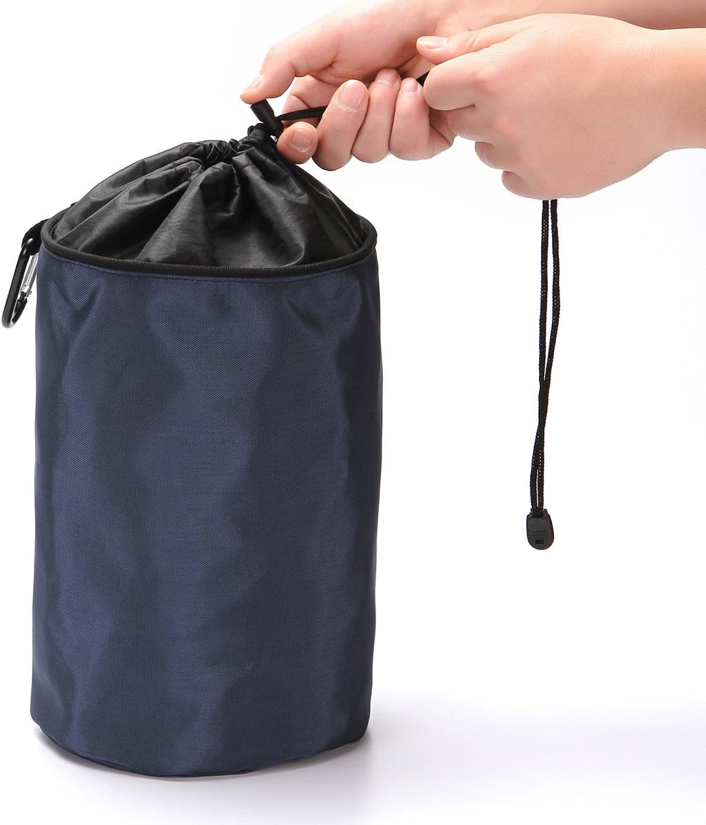 Clothespins Bag Hanging Clothesline Peg Organizer Storage Bags,Dust-proof (navy blue)