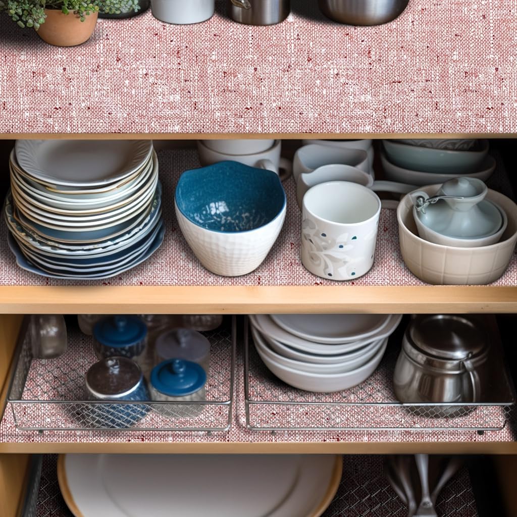 18 x 96 Inch Shelf Liner for Kitchen Cabinets Non Adhesive Kitchen Drawer Liner