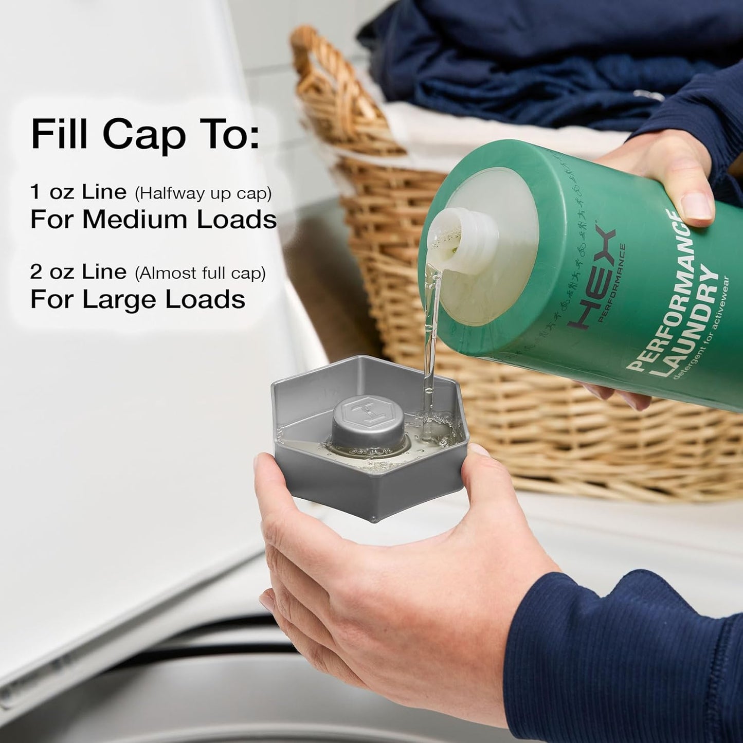 HEX Performance Laundry Detergent, Citrus, 100 Loads (Pack of 2) - Designed for Activewear, Eco-Friendly, Concentrated Formula