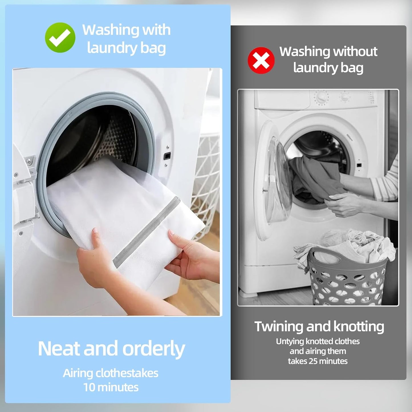 Mesh Laundry Bags, Mesh Wash Bags Durable Mesh Structure with Strong Zipper Suitable for Underwear Delicate Clothes, Pants, Shoes, Socks Washing (Small Fine Mesh, Extra Large 24*36in+36*44in)