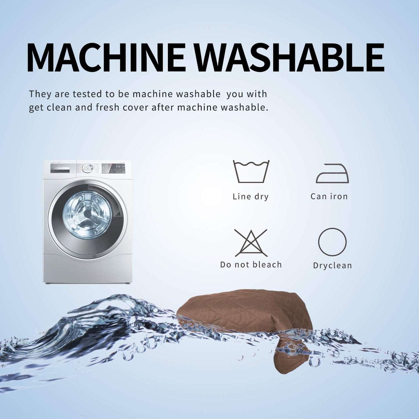 Easy-Going Sofa Slipcover L Shape Sofa Cover Sectional Couch Cover Furniture Protector Mat for Pets Dog Cat (X-Large,Brown/New Brown)