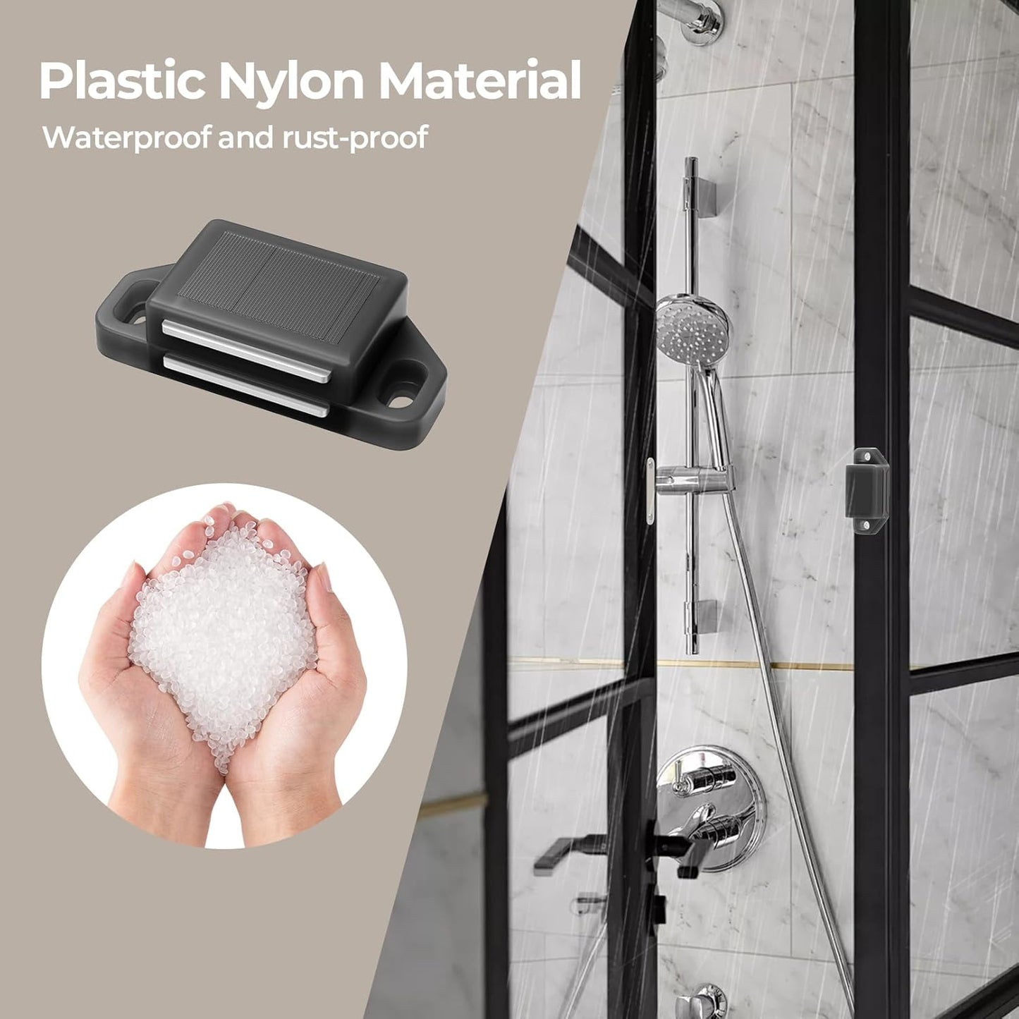 Cabinet Magnetic Catch Door Latch 30LB for Kitchen Drawer Magnets to Stay Closed Magnetic Catch Closet for Drawer(Black 12 Pack)