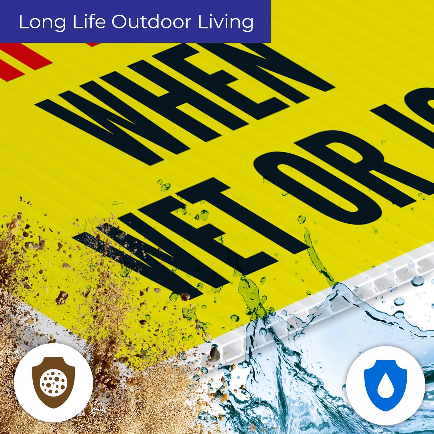 Caution Slippery When Wet or ICY Sign, (SI-84404) (2 Pack) Double Sided 9x12 Inches, Corrugated Plastic with Metal H Stake, Made in USA by Sigo Signs