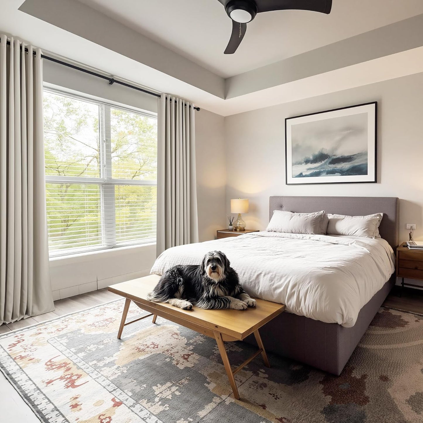 PONY DANCE Blackout Curtains for Bedroom 72 Inch Length 2 Panels Set, Privacy Thermal Insulated Room Darkening Grommet Drapes for Living Room Window, W34 x L72 Inch, Cream