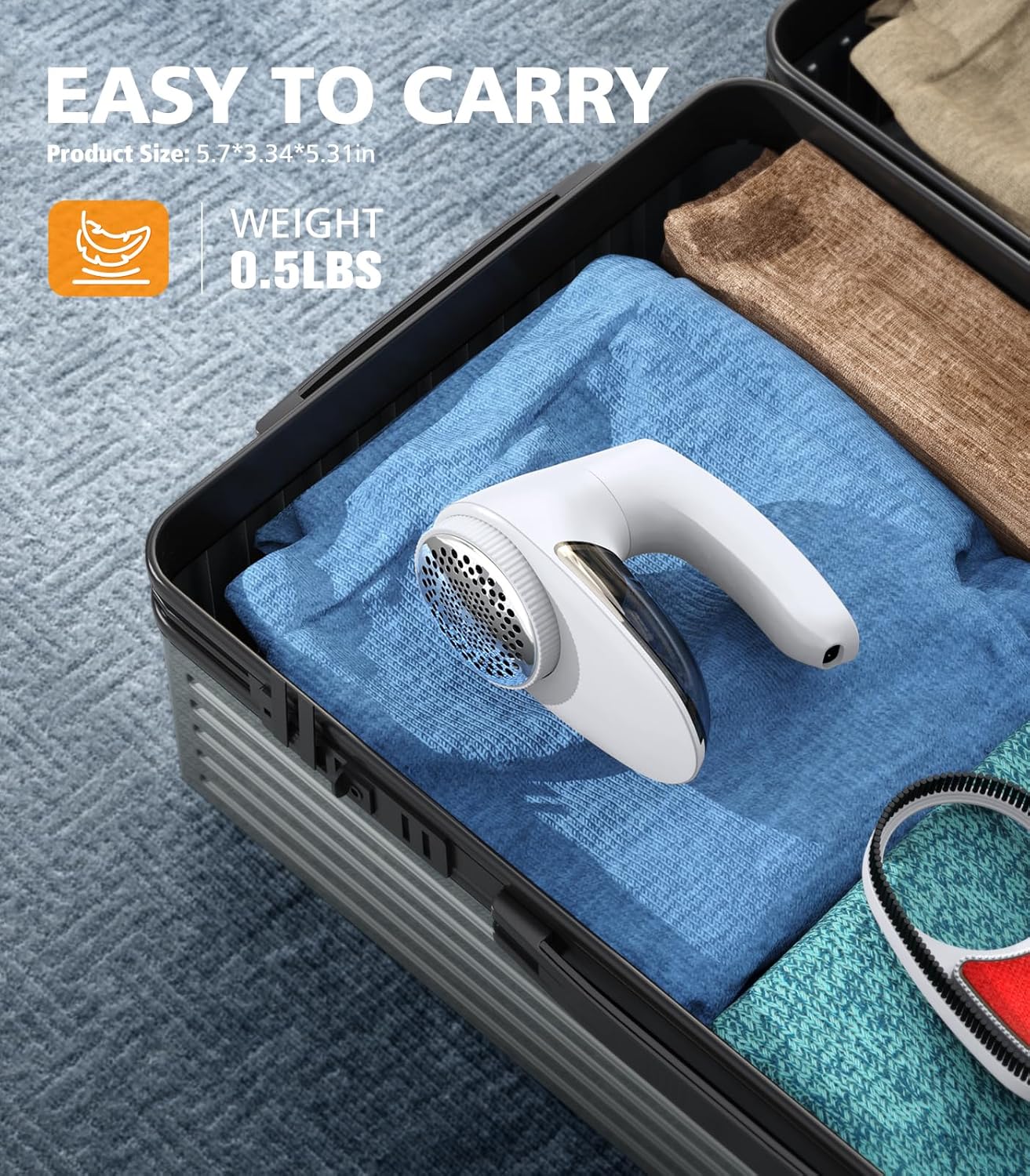 POPCHOSE Fabric Shaver, Rechargeable Lint Remover Defuzzer Sweater Shaver, Fuzz Remover for Clothes, Sweater, Furniture, Couch, Cashmere(Two 6-Leaf Blades Extra, Electrostatic Brush)…