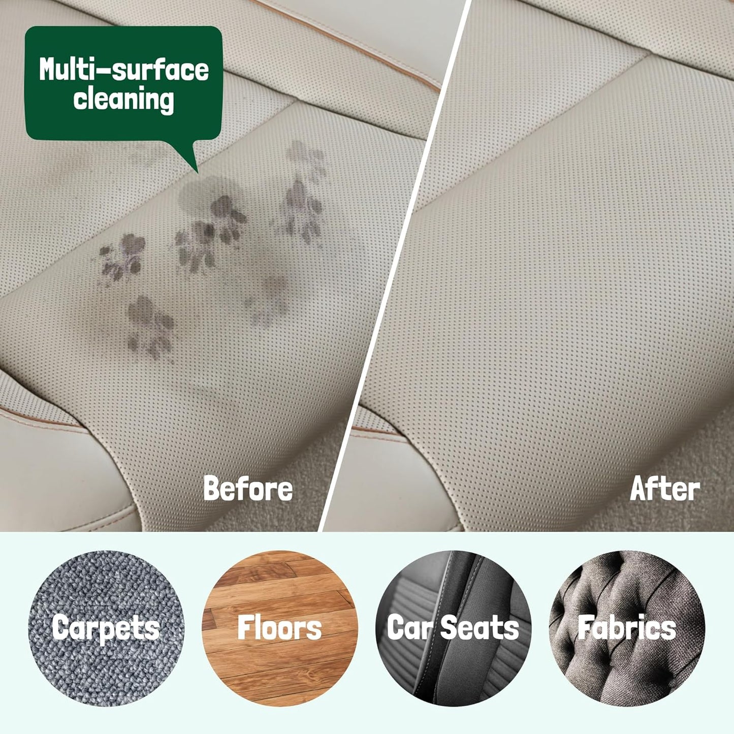 Sunny & Honey Pet Stain & Odor Miracle - 1 Gallon (128 Fl Oz), Spring Mint Scent - Carpet Shampoo, Cat Pee Enzyme Cleaner & Carpet Spot Remover for Upholstery & Mattress