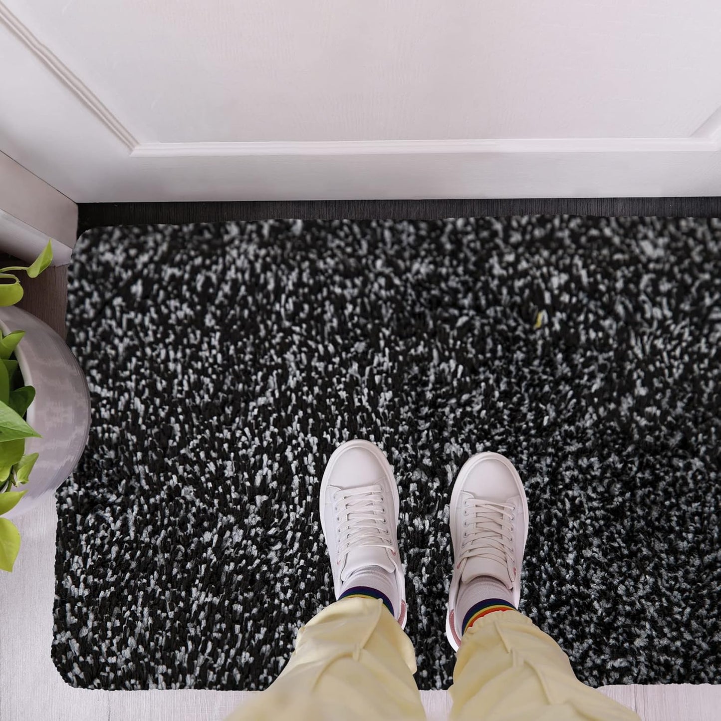 Premium Microfiber Indoor Door Mat – 20"x30" Washable Entry Mat, Non-Slip, Waterproof Backing, Super Absorbent, Low Profile Entryway Doormat for Indoor Entrance