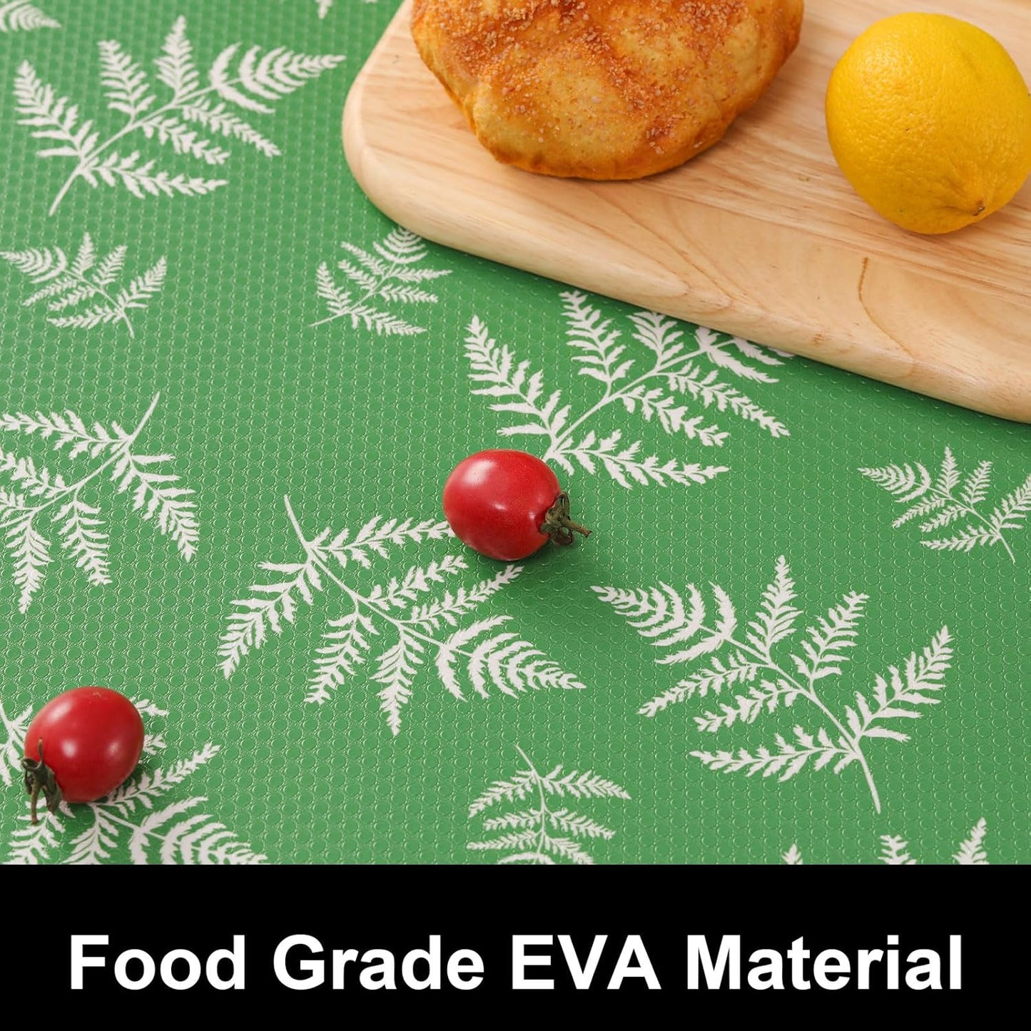 Cooyes Drawer Liner Shelf Liners for Kitchen Cabinets Refrigerator Liners Waterproof & Oil-Proof Kitchen Cupboard Liner Drawer Mats EVA Material Non Adhesive Fridge Liner for Shelves