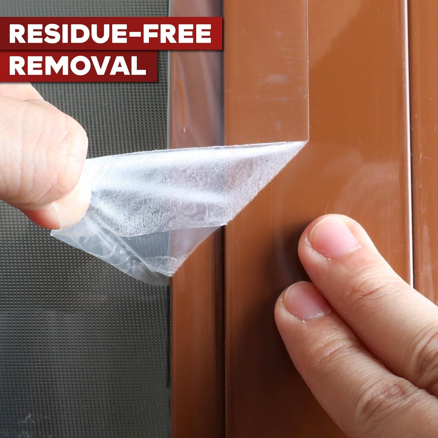 XFasten Window Sealing Tape for Winter 3” x 30 Yards RV Window Stripping for Winter | Heavy-Duty Transparent Weather Sealing Tape for Plastic Window Coverings for Winter, Residue-Free Weather Tape