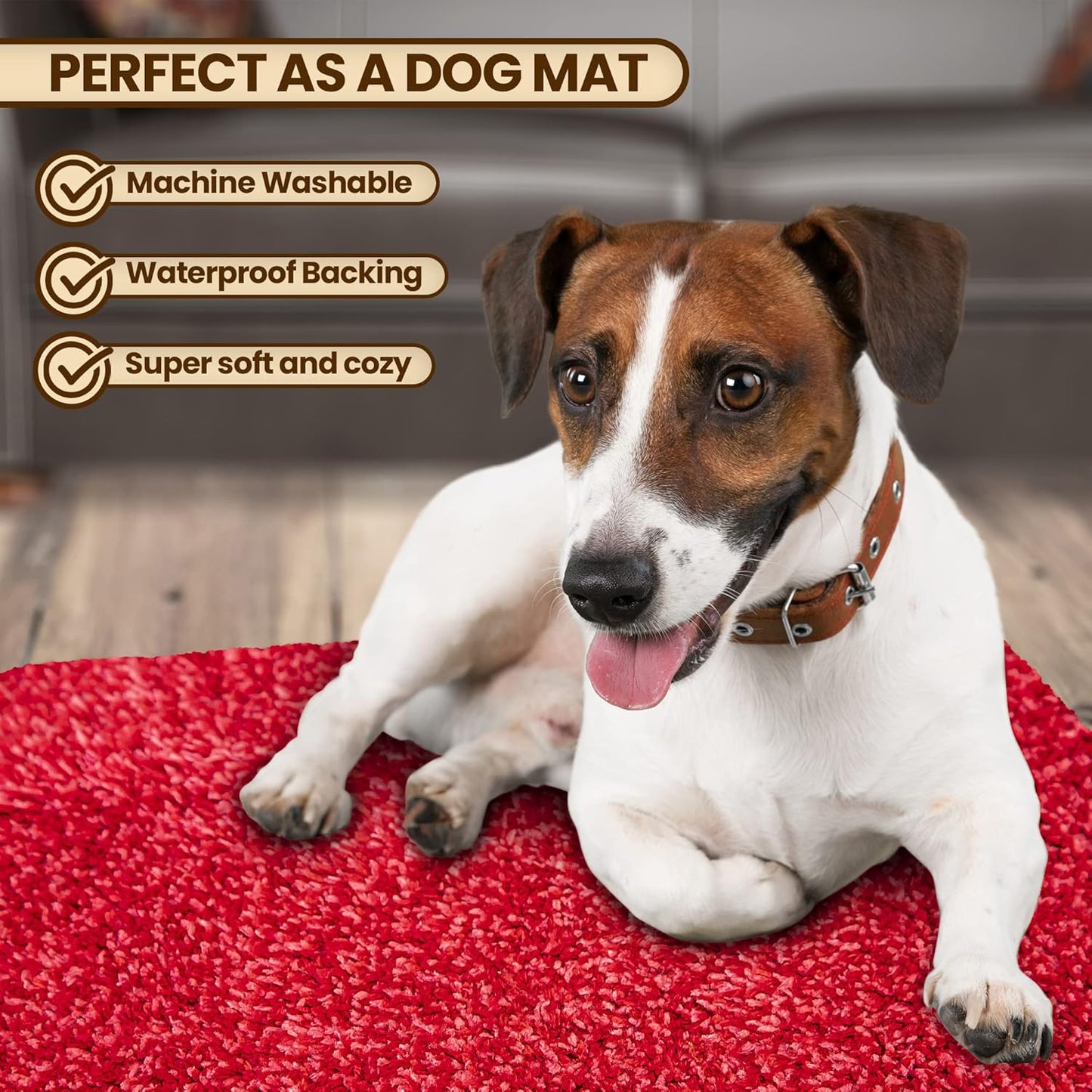Premium Microfiber Indoor Door Mat – 24"x36" Washable Entry Mat, Non-Slip, Waterproof Backing, Super Absorbent, Low Profile Entryway Doormat for Indoor Entrance