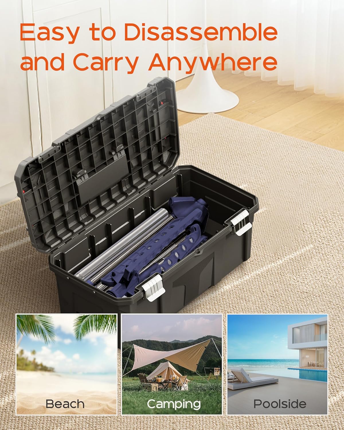 Clothes Drying Rack Foldable, 74.8 inch 2 Tier Laundry Drying Rack with Rotating Clothes Rail for 54 Pieces of Clothes, Space Saving, Indoor, Stainless Steel, Blue and Silver CDR002Q01