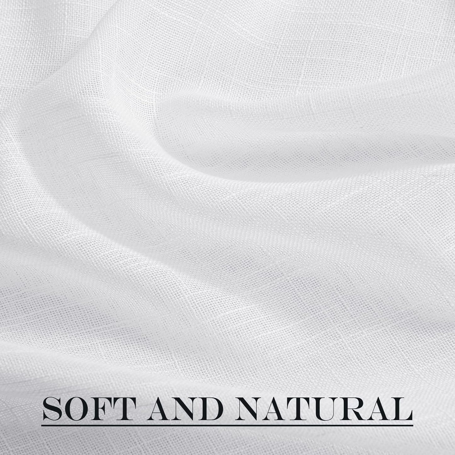 NICETOWN French Door Curtains for Sliding Glass, 80 inch Long Curtains for Living Room Bedroom Window Cover Half Privacy Semi Sheer Front Panels for Back Door Window, 1 PC, White, 26" Wide