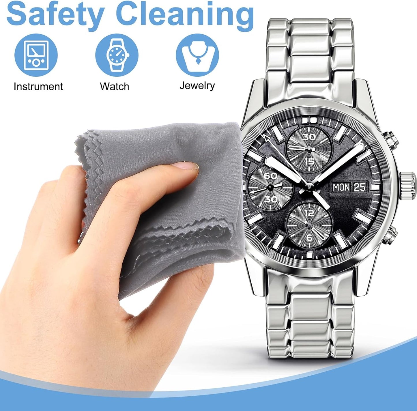 Frienda 12 Pack Large Microfiber Glass Cleaning Cloths 12 x 12 Inch Oversized Sunglasses Cleaning Cloths for Electronics Glasses Screens and Lenses (Green, Yellow, Blue, Light Gray)