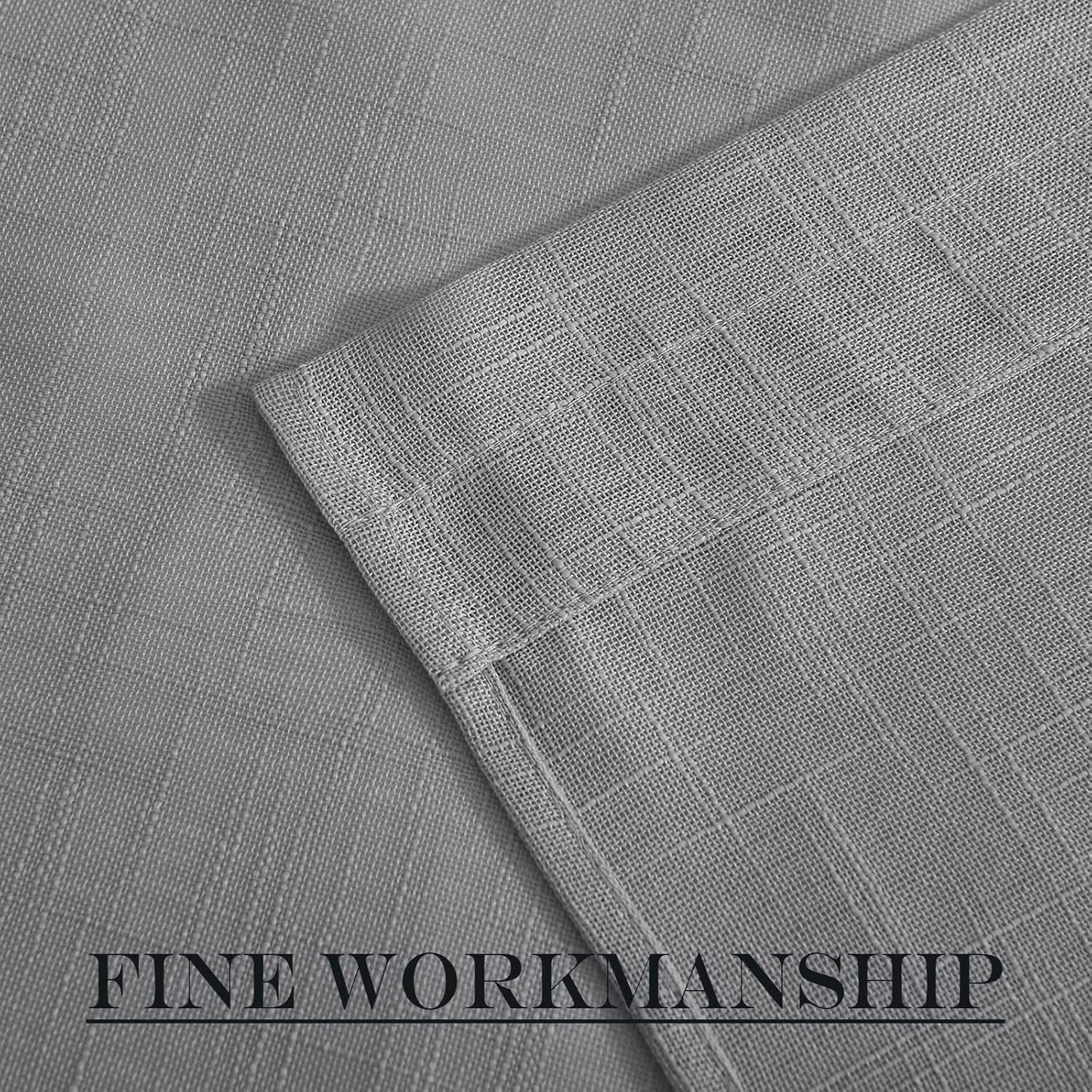 NICETOWN Privacy Sidelight Curtain Short - Semitransparent Voile French Door Panel 40 inches Length French Door Curtain with Tie Backs(Dark Gray, Sold Individually, 30 inches Wide)