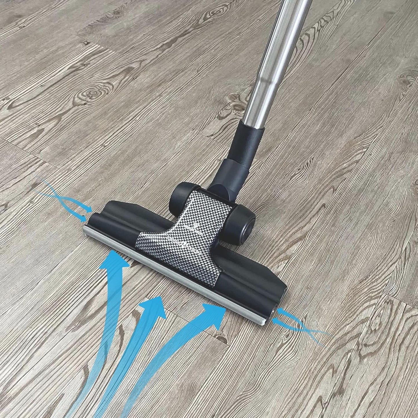 Wessel-Werk RD 285 Designation™ 3-in-1 Vacuum Floor Brush Attachment Set — Ultra-Thin Nozzle with Microfiber Wet/Dry Mop & Pet Hair Carpet Tool (Designation™ 3-in-1 Set)