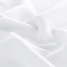 DWCN French Door Curtains – Rod Pocket Thermal Curtain for Doors with Glass Window, Kitchen and Patio Doors for Privacy, 54 X 40 Inches Long, 1 Curtain Panel with Tieback, Pure White